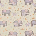 Produktbild: Geschenkpapier Elefant mit Baby 70cm x 2m Rolle Mond & Sterne Motiv - Beige