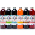 Produktbild: Sirup Partyset 6 x 250ml für Slush, Getränke Hergestellt ohne AZO und Glycerin | Slushy selber machen | Slushmaschine Aroma Konzentrat 1:5, Perfekt für Ninja Slushy Maschine