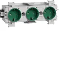 Produktbild: Tehalit Steckdose 3-fach gr GS3001 mgn Abdeckung Stecker Steckdosen GS30016029