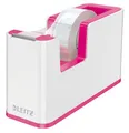 Produktbild: Leitz Klebeband-Tischabroller, Fester Stand, Klebebandabroller inkl. Klebeband, Weiß/Pink, Duo Colour, WOW, 53641023