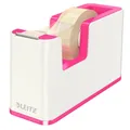 Produktbild: Leitz Tape Dispenser, Heavy Base with Tape, Wow Range, White/Metallic Pink Pink
