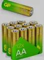 Produktbild: 12 Stück GP Ultra Alkaline Batterien AA Longlife, 1,5V, Mignon Batterien, LR06