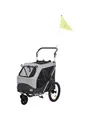 Produktbild: Trixie Bicycle trailer quick-fold M: 63 × 95 × 90/132 cm grey