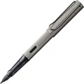 Produktbild: LAMY Füller Lx aus leichtem Aluminum RUTHENIUM Stärke M mit blauer Tintenpatrone