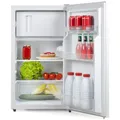 Produktbild: PRIMO PR144FR Tischkühlschrank mit Gefrierfach - 80 Liter Fassungsvermögen - Klasse E - Freistehender Tischkühlschrank - Kühlschrank mit Gefrierfach - Weiß