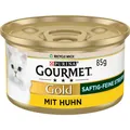 Produktbild: Gold Saftig-feine Streifen, Katzenfutter nass, mit Huhn, 12er Pack 12 x 85g