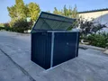 Produktbild: Fahrradgarage Bikebox Metall Gartenschrank Mülltonnenunterstand Geräteschuppen