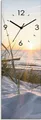 Produktbild: ARTland Glas Wanduhr Quarzuhr - schwarzer Zeiger Ostseestrand Größe: 20x60 cm