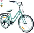 Produktbild: Mädchen fahrrad 20 Zoll mit SHIMANO 6-Gang Heart Bike Helle Minze