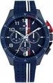 Produktbild: Tommy Hilfiger Chronograph BANK 1792169, Quarzuhr, Armbanduhr, Herrenuhr, Silikonarmband, analog, Stoppfunktion