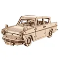 Produktbild: UGEARS Harry Potter Fliegenden Ford Anglia 3D Puzzle Modellbau Holzpuzzle Erwachsene - Holz Auto Modellbausatz Basteln Spielzeug DIY Set mit Federmotor Und Schleudersitze