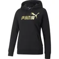 Produktbild: Puma Essentials+ Metallic Logo Hoodie FL puma black-gold foil (01) XS