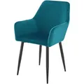 Produktbild: [en.casa] Esszimmerstuhl, Türkis, Metall, 57x86x56 cm, Esszimmer, Stühle, Esszimmerstühle, Vierfußstühle