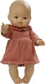 Produktbild: Heless 54031 - Mädchen Babypuppe Gordi von Paola Reina, mit Musselin-Strickkleid in Pfirsich, 100 Prozent Baumwolle, Puppe in der Größe 34 cm