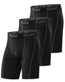 Produktbild: Runhit 3er Pack Herren Kompressionsshorts - Base Layer Sport Unterhosen Funktionsunterwäsche Tight Kompressionshose Kurz Laufunterwäsche Radlerhose L