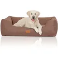 Produktbild: Knuffelwuff Tierbett Hundebett Lotte, Schaumstoffflocken braun 75 cm x 105 cm