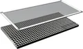 Produktbild: Windhager Lichtschachtabdeckung zuverlässiger Schutz vor Laub, Schädlingen, Kellerschacht Abdeckung, (1-St), individuell kürzbar, Rahmen und Gewebe aus Aluminium, 44 x 106 cm