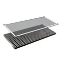 Produktbild: Windhager Lichtschachtabdeckung, Gitterrostabdeckung, Kellerschachtabdeckung, Alu Komplett-Set, 44 x 106 cm, 03665