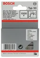 Produktbild: Bosch Feindrahtklammer Typ 53, 11,4 x 0,74 x 10 mm, 1000er-Pack, rostfrei