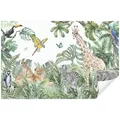 Produktbild: Wallarena Fototapete Kinderzimmer Dschungel Tiere Wald Mädchen Vlies Tapete Wandtapete, Glatt, Kinder, Fototapete Kinderzimmer Kindertapete Kinder Vliestapete + Kleister weiß 2.08 m x 1.46 m