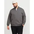 Produktbild: Jack & Jones PlusSize Bomberjacke JJERUSH BOMBER NOOS PLS mit Reißverschlusstaschen grau 4XL (66/68)