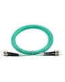 Produktbild: BlueOptics Duplex LWL Patchkabel ST-ST Multimode OM3 50 Meter ST-PC/ST-PC beige G50/125µm Eingangsdämpfung: unter 0.2dB Markenfaser LSZH aqua / türkis 2.0mm Tube Keramik Ferrule inkl. Messprotokoll (SFP3333EU50MK)