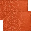 Produktbild: Erwin Müller Outdoor-Tischset Terrassa 2er-Pack abwaschbar orange Größe 35x50 cm
