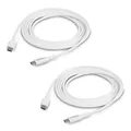 Produktbild: StarTech 2m USB-C Ladekabel 2er-Pack, 60W 3A, für MacBook Air, Laptop, iPhone 15-17, iPad(Air, Pro, Mini), Samsung Galaxy, Weiß