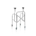 Produktbild: Deambulatore Pieghevole Ascellare in Acciaio con Ruote Frenanti