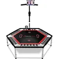 Produktbild: Sportstech Fitness Trampolin HTX100, mit Faltfunktion, bodenschonende & gummierte Standfüße, Höhenverstellbare Griffe, Praktische Handyhalterung