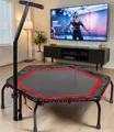 Produktbild: HTX100 Sportstech Fitnesstrampolin - klappbar -  Fitness Trampolin mit Haltegrif