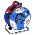 Produktbild: Brennenstuhl Garant IP44 Gewerbe-/Baustellen-Kabeltrommel, 25m aus Spezialkunststoff (Baustelleneinsatz und ständiger Einsatz im Außenbereich, Made in Germany) blau