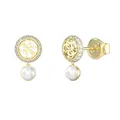 Produktbild: Stilvolle vergoldete Ohrringe mit einer winzigen Perle JUBE05517JWYGT/U