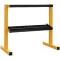 Produktbild: SPORTNOW Hantelständer, 2-Stufige Kurzhantelablage, Hantelablage bis 270 kg Belastbar, Gewichtshalter für Gewichtheben, Krafttraining, Stahl, Gelb, Schwarz, 92,5 x 50,5 x 80,5 cm