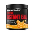 Produktbild: Body Attack Extreme Instant EAA Pulver - Orange, 300 g - Vegan, Made in Germany - 8 essentielle EAA Aminosäuren für eine Protein reiche Ernährung & intensives Training - Ideale 2:1:1 Ratio