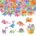 Produktbild: Dokeno 50 Stück Dinosaur Cupcake Toppers,Tortendeko Essbar,Dinosaurier Topper Dinosaur Tortendeko Geburtstag Dino Muffin Deko Dino Thema Geburtstagstorte Dekoration für Kinder Geburtstag Party