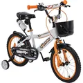 Produktbild: Actionbikes Kinderfahrrad Timson - 16 Zoll - V-Break Bremse - Stützräder - Luftbereifung - Ab 4-7 Jahren - Jungen & Mädchen - Kinder Fahrrad - Laufrad - BMX - Kinderrad (Timson 16 Zoll)