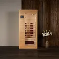 Produktbild: HOME DELUXE Infrarotkabine, für 1 Person, Fronteinstieg, Keramikstrahler - beige