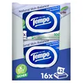 Produktbild: Tempo Feuchte Toilettentücher Natural Skin Balance -16 Packungen mit je 42 Tüchern - Mit Panthenol und Kräuterextrakt - Herunterspülbar