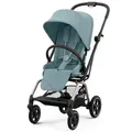 Produktbild: cybex Gold Buggy Eezy S Twist+2, Blau, Textil, 45x105x80.5 cm, UV 50+, Fußstütze abklappbar, 5-Punkte-Gurt, für Babyschale geeignet, Griff in Lederoptik, Sitz umsetzbar, Einhand-Faltmechanismus, Baby on Tour, Kinderwagen, Buggys