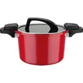 Produktbild: GSW Energiespartopf »Gourmet nero« 6 l,  Ø 24 (Rot)