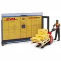 Produktbild: BRUDER 62251 bworld DHL Shop mit Handhubstapler