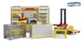 Produktbild: Bruder bworld DHL Shop mit Handhubstapler 62251 1:16