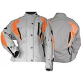 Produktbild: German Wear Damen Motorradjacke Textilienjacke Grau Orange, 36/S