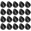 Produktbild: 20 Stück 3V CR2032 CR2025 Knopfzellen Batteriehalter Adapte Schwarz + Silber