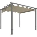 Produktbild: Outsunny Pergola, Grau, Metall, 296x232x299 cm, Sonnen- & Sichtschutz, Pavillons & Pergolas, Pergolas