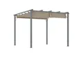 Produktbild: Outsunny Pergola mit magnetischen Pad, aus Aluminium, mit verstellbares Dach, BxTxH: 299x296x232 cm, (Garten Pavillon, 1-tlg., Terrassendachung), Freistehend, UV Schutz 30+, für Terrasse und Garten, Grau