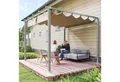Produktbild: Outsunny Pergola mit magnetischen Pad, aus Aluminium, mit verstellbares Dach, (Garten Pavillon, 1-tlg., Terrassendachung), Freistehend, UV Schutz 30+, für Terrasse und Garten, Grau