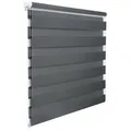 Produktbild: Woltu Doppelrollo Klemmfix Ohne Bohren, Duo Rollo Zebrarollo Fensterrollo Klemmrollo Seitenzugrollo Easyfix Lichtdurchlässig Und Verdunkelnd Rollos Für Fenster Und Tür, Dunkelgrau 50x150cm (bxh)