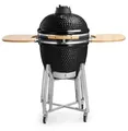 Produktbild: Buschbeck Holzkohlegrill Kamado XL Schwarz inkl. Pizzastein